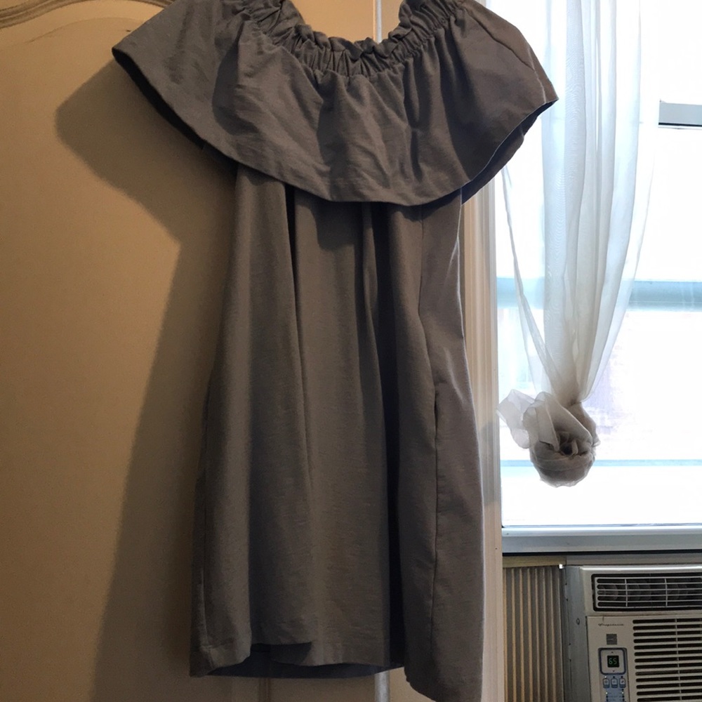 H&M Blue Off-The-Shoulder Dress